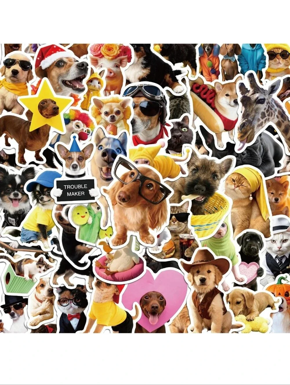 Assorted Cute Dogs Sticker Pack - Multicolor